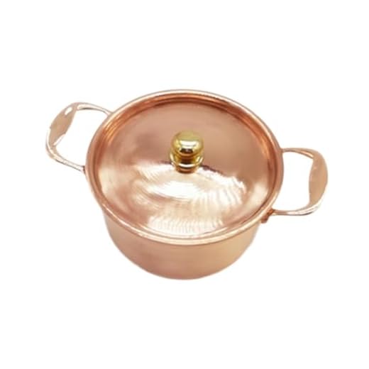 Baoblaze Pentola in Rame con Coperchio per Induzione - Antiaderente per Zuppa, Cucina Domestica Commerciale