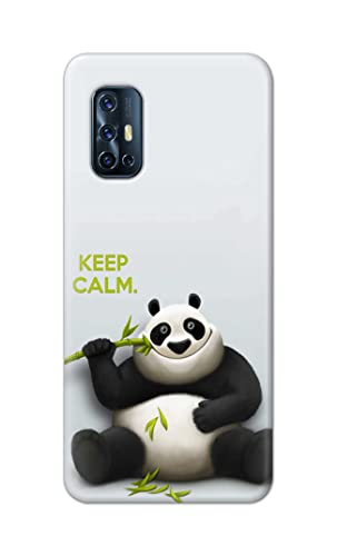Image of PRINTFIDAA� Printed Hard Back Cover Case for Vivo V17 Back Cover (Cartoon Panda) -2808