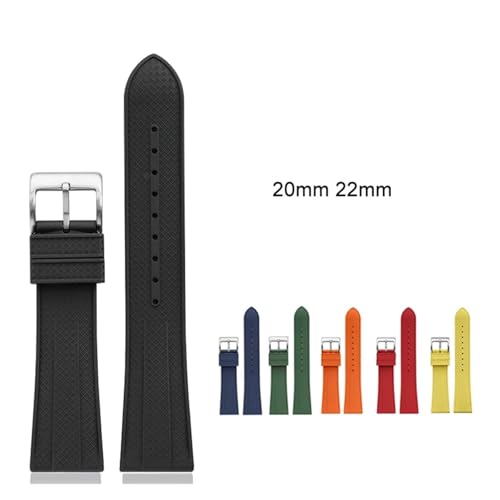 Bracelet caoutchouc étanche contre l'usure de votre montre 18mm