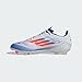 adidas Unisex F50 League Football Boots Firm Ground Sneaker, White/Solar Red/Lucid Blue, 9.5 US Men