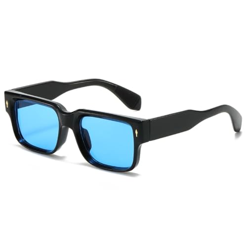 Lunettes de soleil de luxe Fashion Square avec monture carrée rétro chic contre les UV