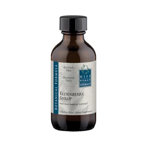 Wise Woman Herbals Elderberry Syrup (Sambucus) - 2 oz - Extra Strength 3:1 Extract - Supports Healthy Immune System Function Cover