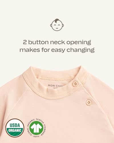 MON CHOU Premium Long Sleeve Shirt - Luxuriously Soft, 100% Pima Cotton Long Sleeve Baby Shirts3
