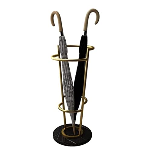 Soporte de metal para paraguas sofisticado con mármol D+Negro 2