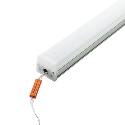 M Ledme - Pantalla LED Lineal Trian Con Led Integrado Enlazable 40W, 4000 lúmenes, Color Luz Fría (6000K), 120 cm, Cable De Conexión Incluido. Fácil de instalar. LM1175