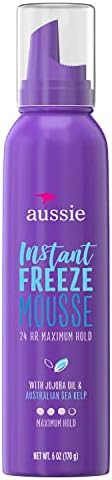 Aussie Instant Freeze Sculpting Mousse 24 Hour Maximum Hold 6 oz ( Pack of 1)