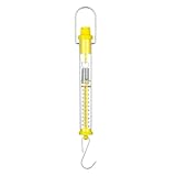 Hkfgdjdl Gelbe Zylinderfederwaage für Physik-Experimente, Gewichtsmessung mit Metall und Konstruktion, 2,5 cm Durchmesser