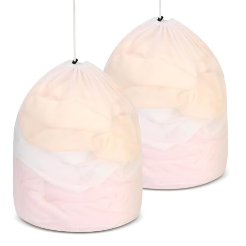 Giloty Juego de 2 bolsas de lavandería para lavadora, 40 x 50 cm, con tope de cordón, bolsas de malla fina para ropa, camisas, camisetas, reutilizables