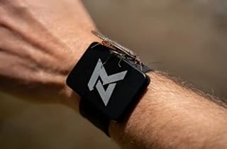 Lid Rig Magnetic Fly Fishing Wristband, Hands- Free Storage for Fly Fishing Flies, Hooks, Tools, Fishing Rods, Portable Alternative to Fly Fishing Tackle Boxes for Anglers, Black Silicone Slap Band