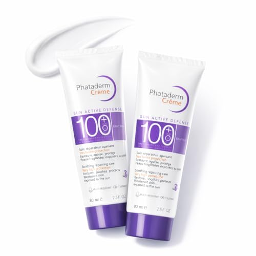 2Pcs SPF 100 Sunscreen Broad Spectrum UV Protection for Face & Body
