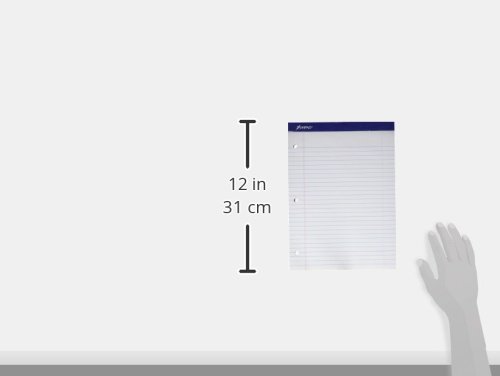 Ampad Evidence Dual-Pad Notepad 8-1/2" X 11-3/4", Legal Ruled, White, 100 Sheets/Pad #TOP6