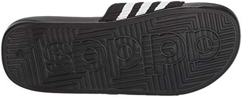 adidas Women's Adissage Slides Sandal, Black/White/Black, 10 | Image 3