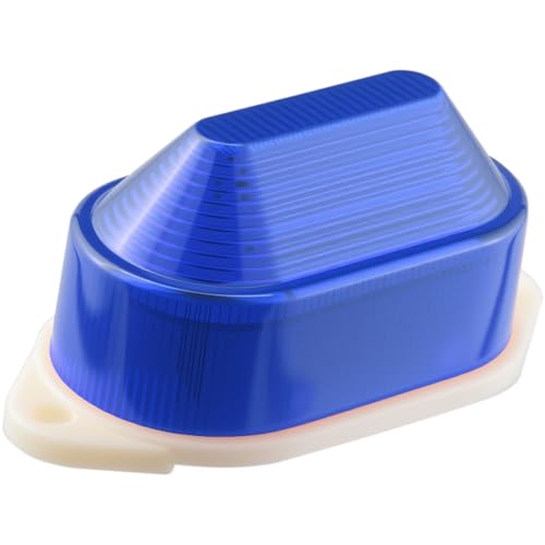 Rilfyzop Industrial Round Beeper Warning Light D-5061-J Blue AC 110V-120V 75dB Flashing Ellipse