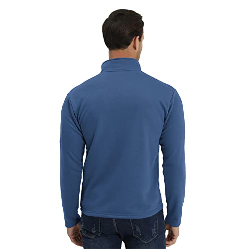 H Hyfol Men'S Usa Flag Graphic Pocket Pullover American Patriotic 1/4 Zip Stand Collar Long Sleeve Sweatshirts thumb #2