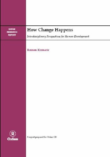 How Change Happens: Interdisciplinary Perspectives for Human Development : Oxfam Research Report