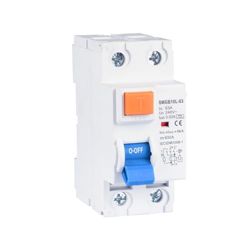Évitez les risques d'électrisation avec ce disjoncteur RCCB 2P Type A 16A pour circuit domestique - 2