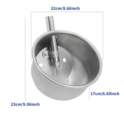 Abreuvoir pour porcs de 22 cm facile à installer pour éleveurs