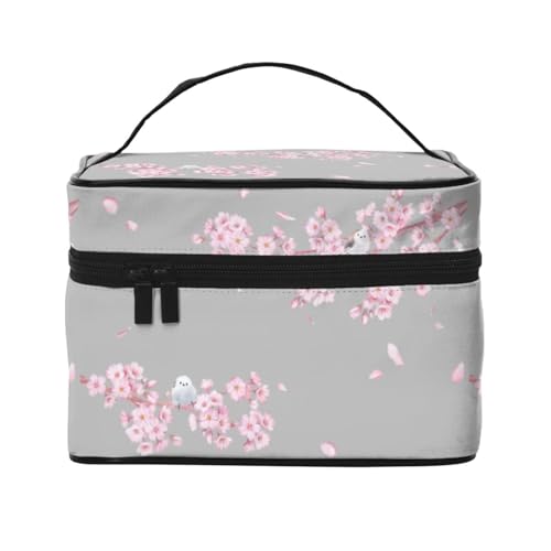 化粧ポーチ シマエナガ 小鳥 北海道 雪の妖精 レディース メイクポーチ 大容量 機能的 携帯便利 小物入れ 収納力 出張 旅行用 トラベルポーチ ギフトにも最適