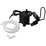 Niceminiwall Bomba de agua pequeña USB para acuarios y fuentes, caudal de 120 l/h con altura máxima de elevación de 1,5 m, operación silenciosa, mini bomba sumergible para uso en interiores, ajustable