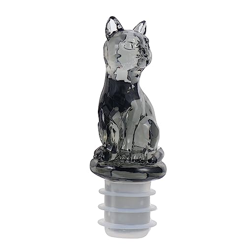 LOLIPPYY Tapón para Botellas de Vino con Diseño de Gato de Silicona Reutilizable Sellado Hermético para Preservar Vino Fácil de Limpiar y Uso Prolongado para Banquetes y Fiestas