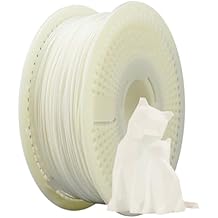 eSUN PLA+ Refilament 1.75mm and Upgarded eSpool+ Set, Reusable and Removable Filament Spool Replacement with 3D Printer Refill PLA Plus, 1KG Spoolless 3D Printing Filament, White