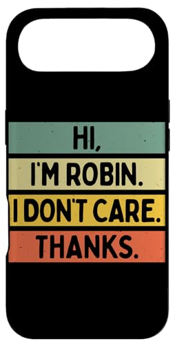 Hi I'm Robin I Don't Care Thanks �ʔ�����������p �X�}�z�P�[�X iPhone Air �p