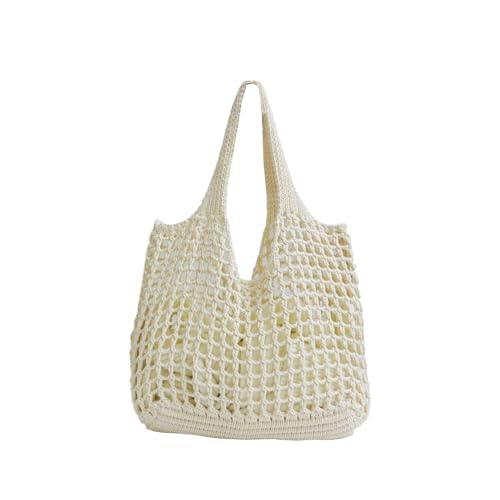 Image of Knit beach bag, Crochet Beach bag,Beach bags for women Knitted beach bag for summer