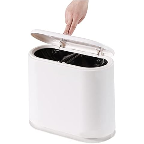 Cq Acrylic 2.1 Gallon Slim Plastic Trash Can Cover