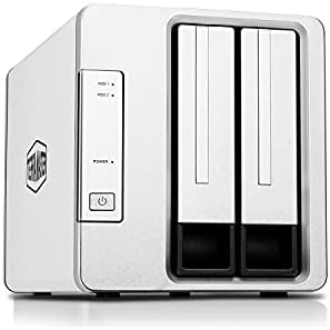 TERRAMASTER D2-310 USB Type C External Hard Drive RAID Enclosure USB3.1 (Gen1, 5Gbps) 2-Bay RAID Storage Support RAID 0/1/Single (Diskless)