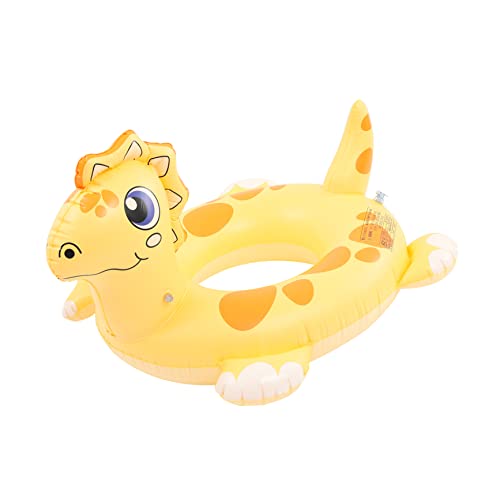 Kisangel Boys and Girls Dinosaur Swim Ring Pool Float Ring Safety Features Made of PVC for Comfort Durability
