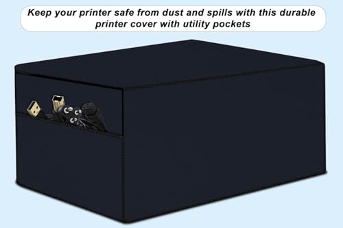 Image of Stylista Waterprood and Dustproof Printer Cover Suitable for Brother Ink Tank DCP-T730DW, Heavy-Duty blue Thick Polyester