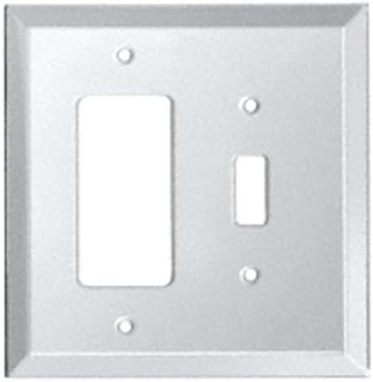 CRL Decora Toggle Combo Glass Mirror Plate - Clear
