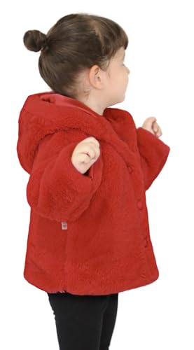 Lilax Girls Cozy Hooded Winter Faux Fur Jacket Coat2