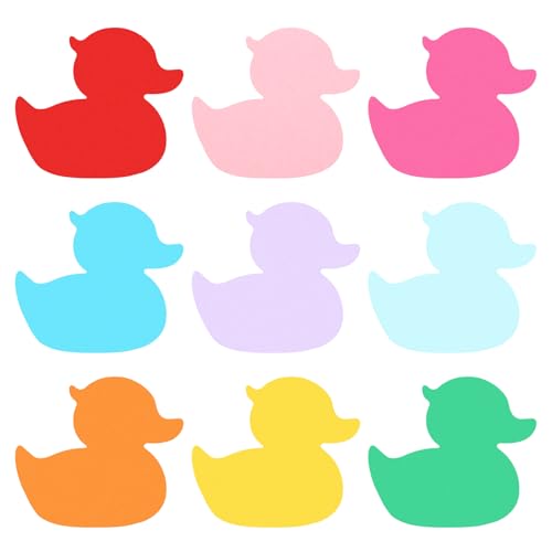 Cartonnette créative forme canard PATIKIL avec scratch amovible pour DIY rigide