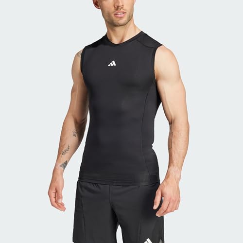 T-shirt sans manches compression adidas Techfit noir taille 3XL - 4