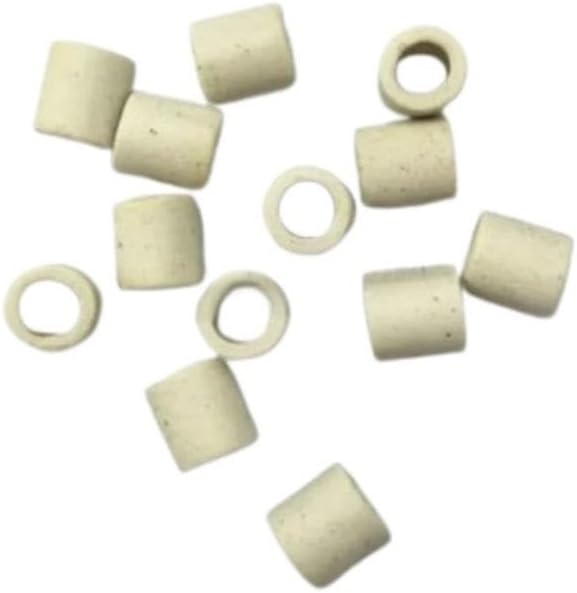 High-Alumina Ceramic Bead Tube- Lightweight, Customizable (ID 1-12mm, OD 3-18mm, Length 4-20mm)(2X4X4mm)