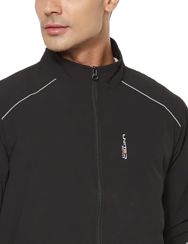 Image of Qube by Fort Collins Men's Windcheater, Lightweight, Windproof Polyester Standard Length Jacket for Year-Round Casual & Daily Use