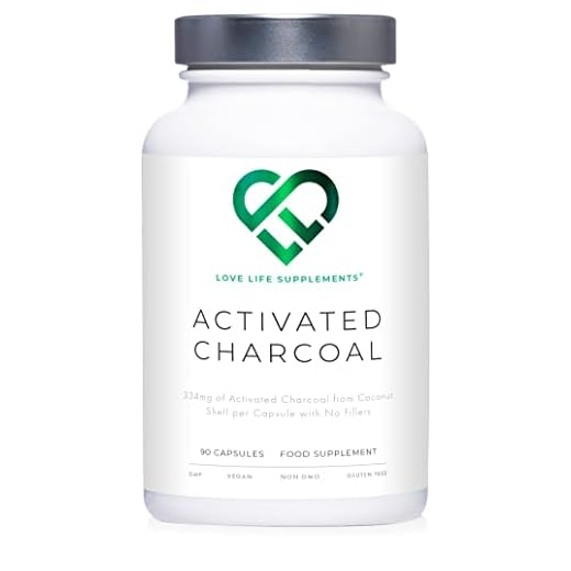 Carbón Activado por LLS | 90 Cápsulas - Suministro de 3 meses | 334 mg por cápsula | Pure Fill - 100% carbón de coco - Sin agentes de abultamiento, sin agentes antiaglomerantes