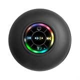 Diseño impermeable IPX4: el altavoz está diseñado con clasificación de impermeabilidad IPX4, por lo que es seguro de usar en la ducha o el baño. Ya no tienes que preocuparte por daños por agua mientras disfrutas de tus canciones favoritas.