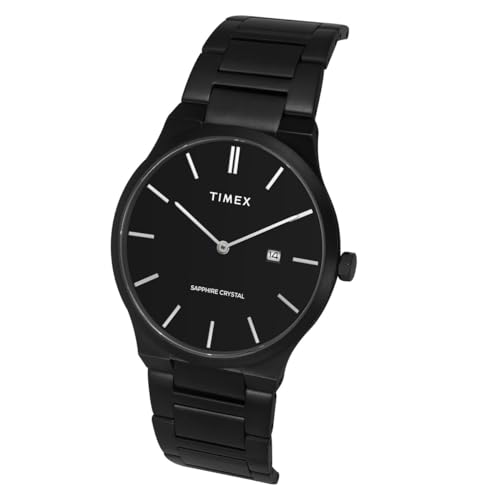 TIMEX Men Stainless Steel Black Round Analog Dial Watch- Tweg23603, Band Color-Black - Image 2