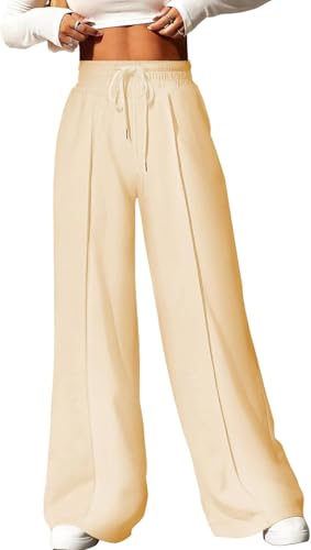 Image of Q - RIOUS Women's Wide Leg Drawstring Relaxed Fit Trouser
