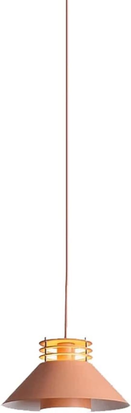Lustre suspendu orange 11,8" avec cordon réglable pour îlot de cuisine