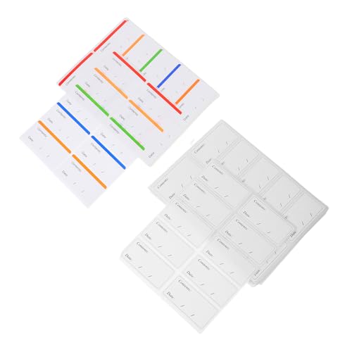 EXCEART 100枚 シート冷凍保存用取り外し可能日付ラベル 食品保存容器向け冷蔵