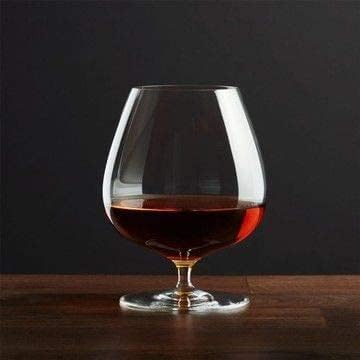 JIYAN FASHIONS | Italian Premium Classic Crystal Brandy Glass Set of 2, 170 ML Balloon Glass Non-Lead Ideal for Red & White Wine, Classic Beer, Scotch, Whiskey Ultra-Thin Small 3
