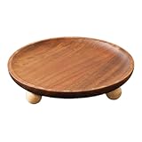 【Bandeja decorativa】: Esta bandeja de madera es ideal para un soporte de joyería, bandeja de almacenamiento de entrada, plato de nuez, plato de pan o plato de frutas