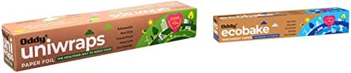 Oddy Uniwraps Food Wrapping Paper + Baking and Cooking Parchment Paper (White)