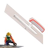 Trowel - Paleta de acabado de hormigón plano, mango ergonómico, granos de piscina, herramientas ligeras para mampostería de hormigón, cemento y yeso