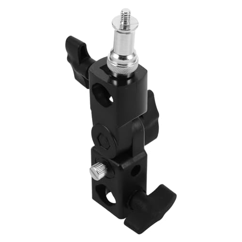 Adaptador de trípode zapata flash con conector paraguas para fotografía exterior