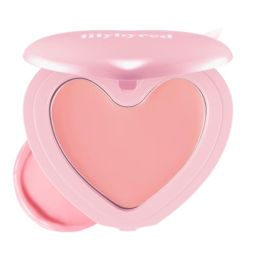 Image of lilybyred Luv Beam Cheek Balm | Heart-Shaped Korean Cream Blush, Semi-Matte, Healthy Glow, Long-Lasting, Blendable & Buildable, Lightweight, Natural-Looking Color, 0.12 oz (07 Ruddy Pink)