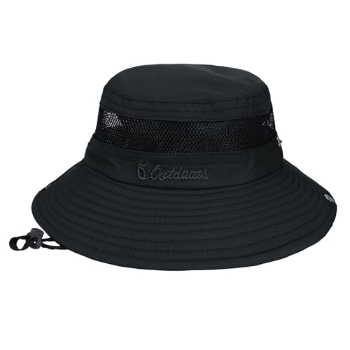 Kids Sun Hat UPF 50+ Sun Protective Bucket Hat for Kids Boys Girls Wide Brim Summer Beach Fishing Safari Adjustable Hat4